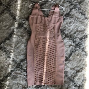 Light Pink Bandage Dress